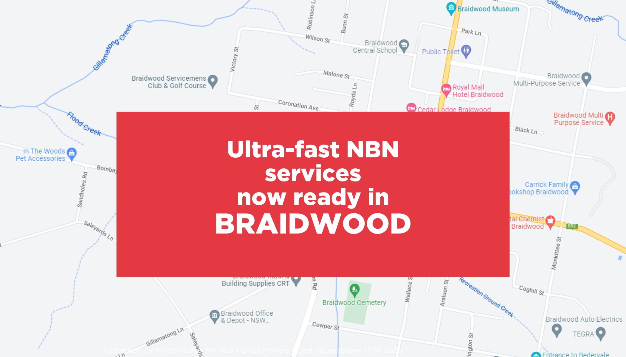 Ultra-fast NBN services now ready for order in Braidwood Main Image