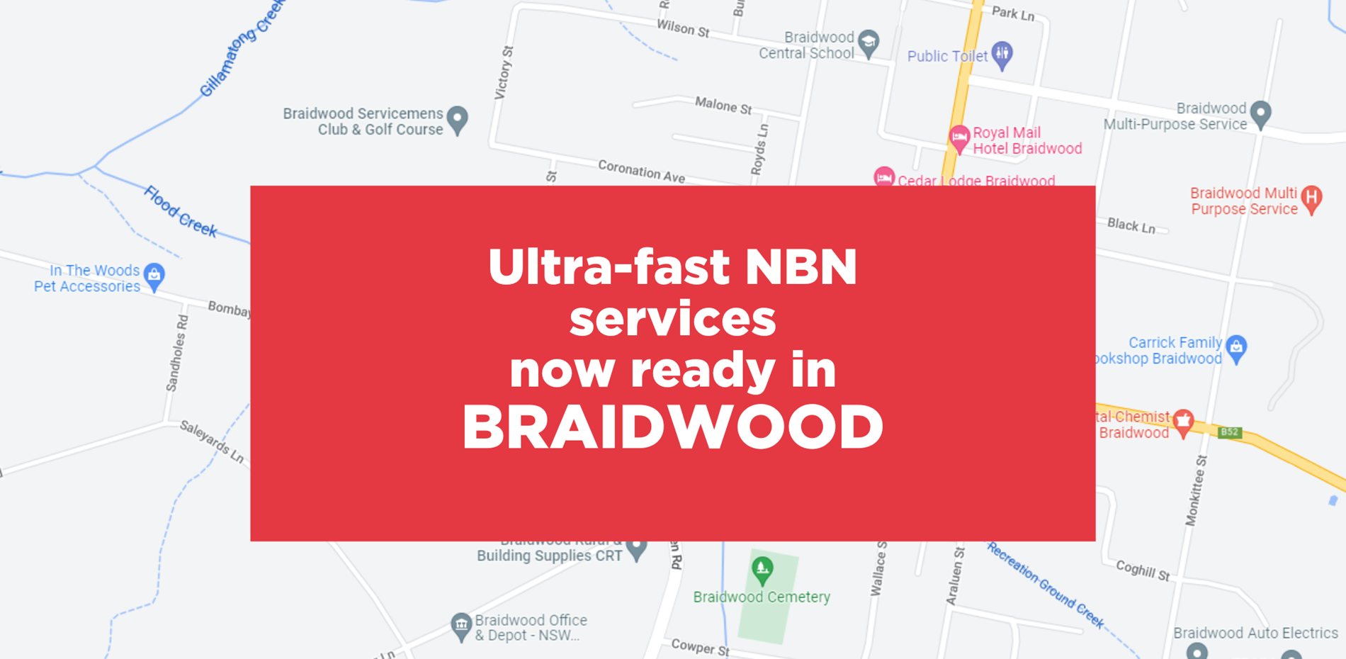 Ultra-fast NBN services now ready for order in Braidwood Main Image